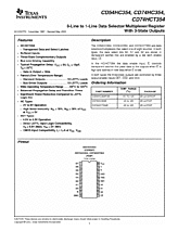 DataSheet CD74HC354 pdf